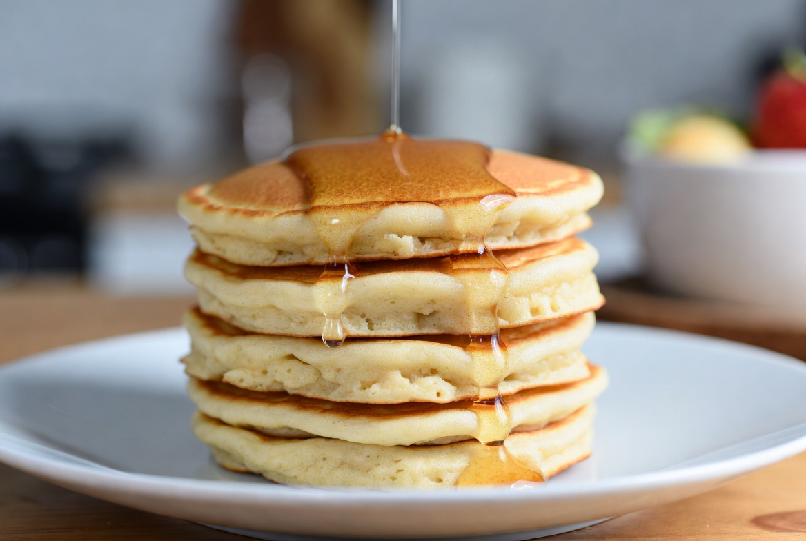 Golden Pancake Stack