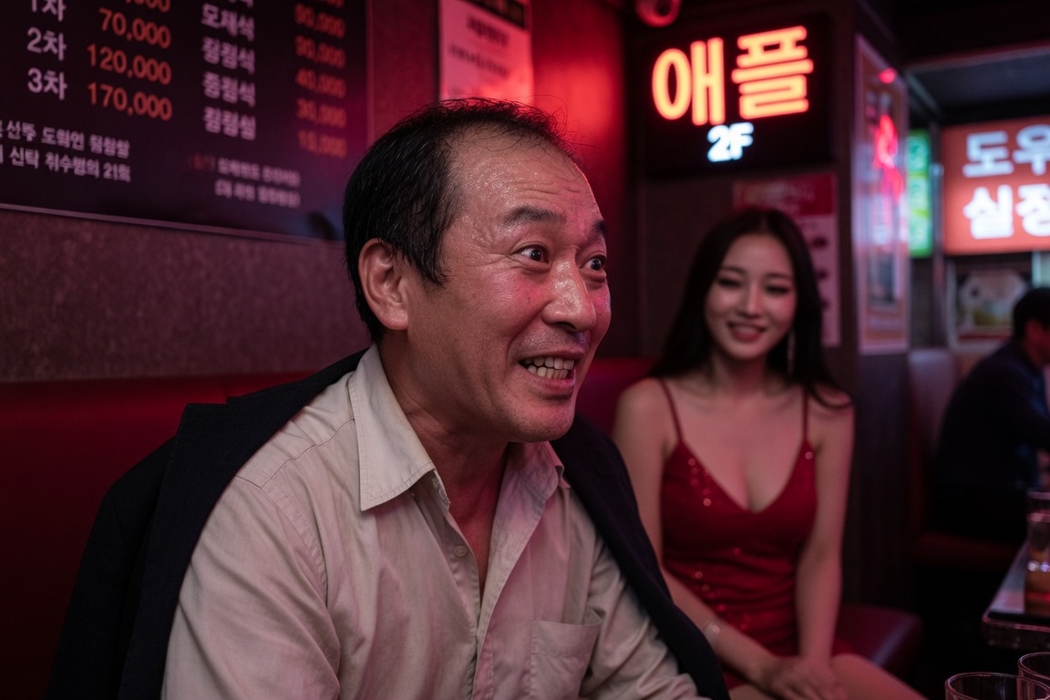 アガシネット|韓国全域 最新風俗事情 | 覚えておくと良い夜の韓国語の単語 韓国の風俗店で興奮している50代日本人男性