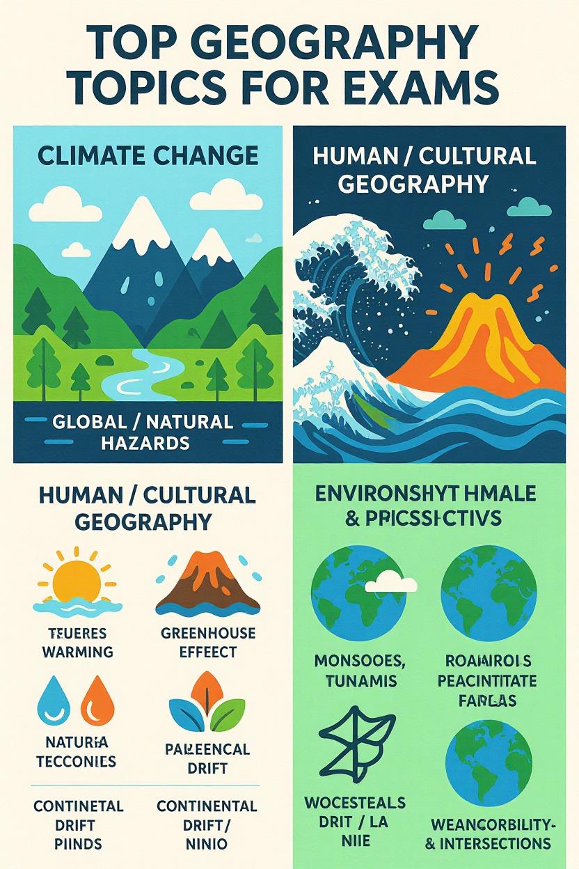 Top Geography Topics for all exams Top Geography Topics for all exams