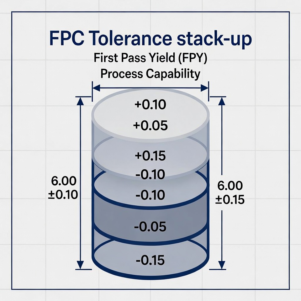 FPC Tolerance stack-up diagram
