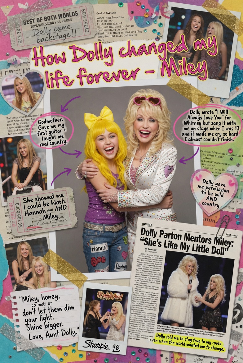 How did Dolly Parton change Miley Cyrus' life and career?