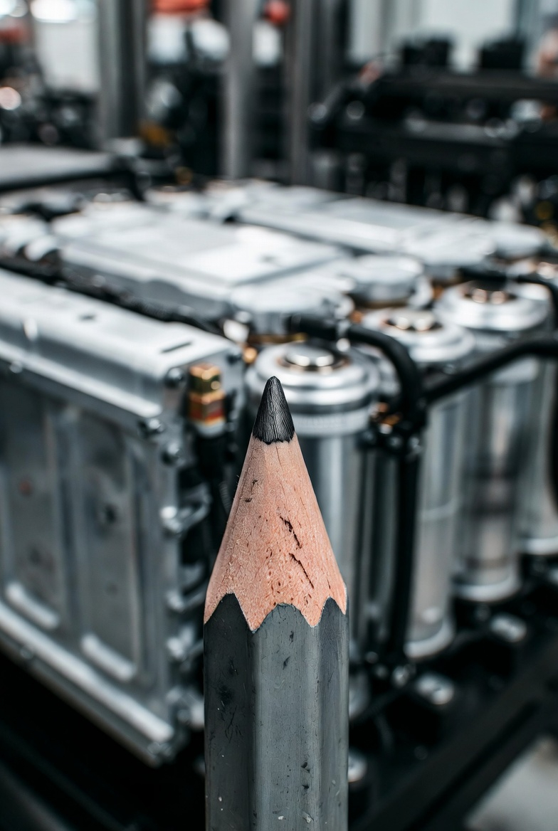 Pencil lead and Li-ion batteries