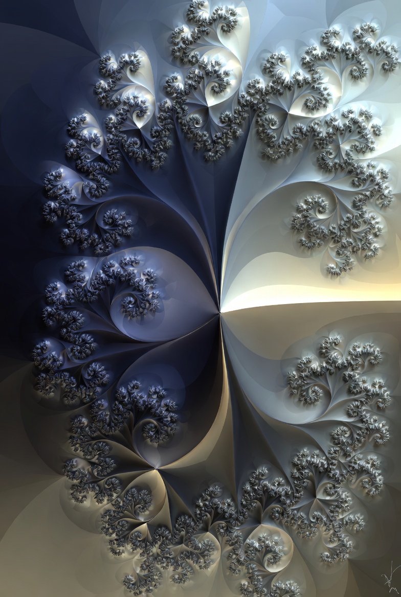 An abstract fractal art image with recursive patterns, symbolizing infinite depth and interconnectedness.